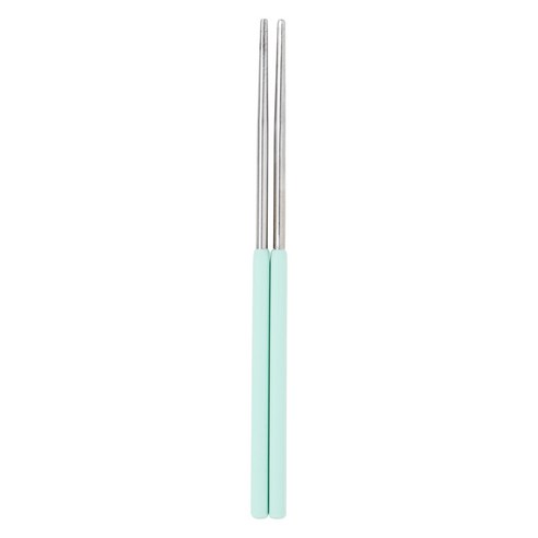 이지실리 컬러 실리콘 핸들 스텐304 진공 젓가락, 민트, 단품, 1개