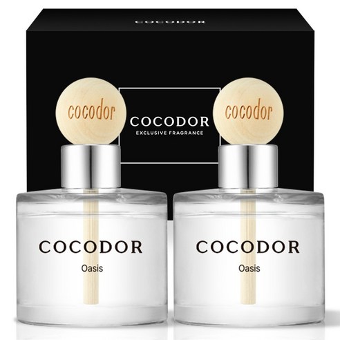 코코도르 우드볼 차량용 디퓨저 50ml 2개입, 오아시스, 1개