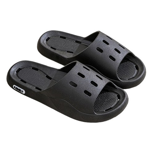 언헤브 패밀리 물빠짐 욕실화, 03 블랙, 1개