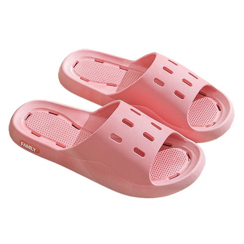 언헤브 패밀리 물빠짐 욕실화, 01 핑크, 1개