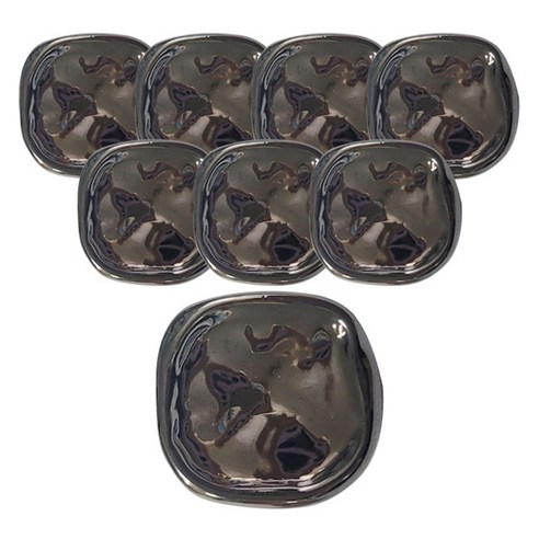 동대문단추왕 찌글이 사각 꼬다리 2 단추 30mm, 흑니켈, 8개