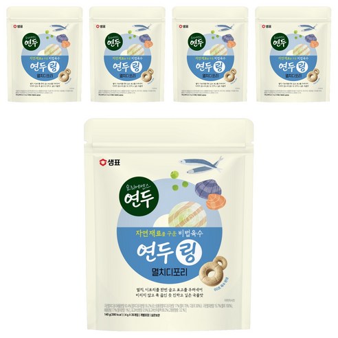 샘표 연두링 멸치디포리, 140g, 5개
