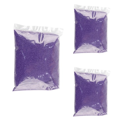 유니아트 색모래 500g, 보라, 3개