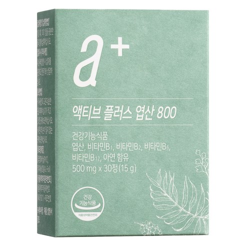 뉴트리모어 액티브 플러스 엽산 800, 30정, 1개