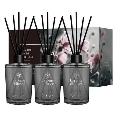더허브샵 라홈 디퓨저, 호텔우드, 510ml, 3개
