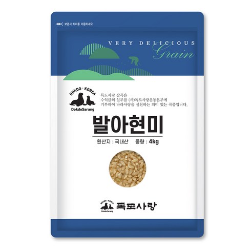독도사랑 발아현미, 4kg, 1개