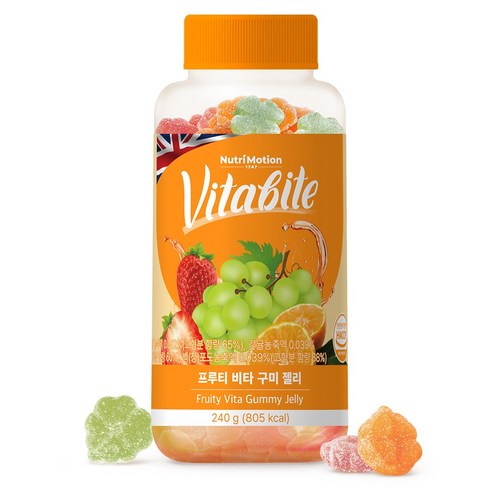 비타바이트 과일맛 멀티 비타 구미젤리 80개입, 240g, 1개