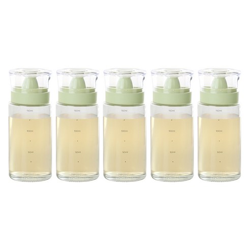 키텐실 시노글라스 비스포크 실리콘 오일병 S-Cap 세이지, 5개, 170ml