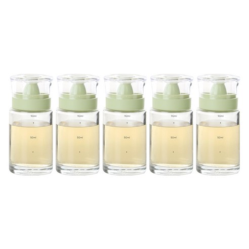 키텐실 시노글라스 비스포크 실리콘 오일병 S-Cap 세이지, 5개, 100ml