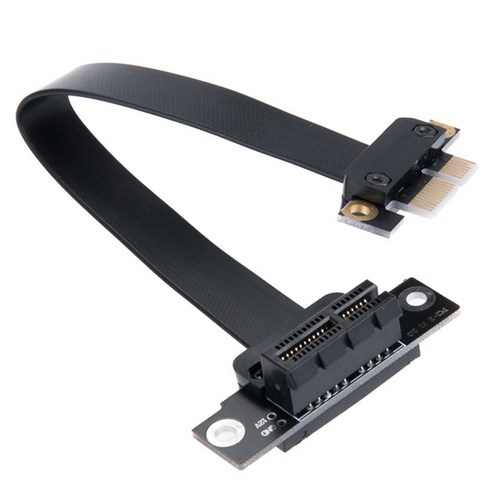 컴스 PCI Express 연장 아답터 1x PCI-E 3.0 플랫 꺾임형 15cm IH191, 1개