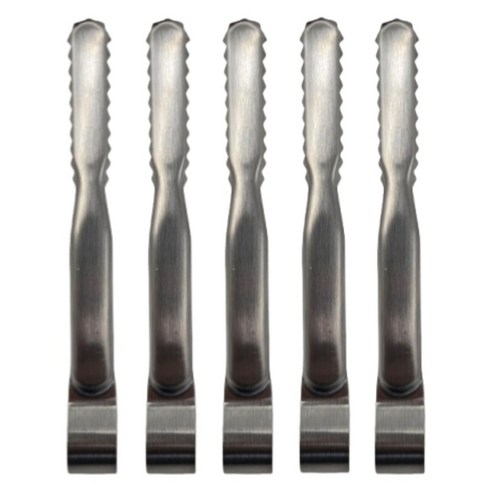 키친하우스 다용도 미니집게 15.5cm, 실버, 5개
