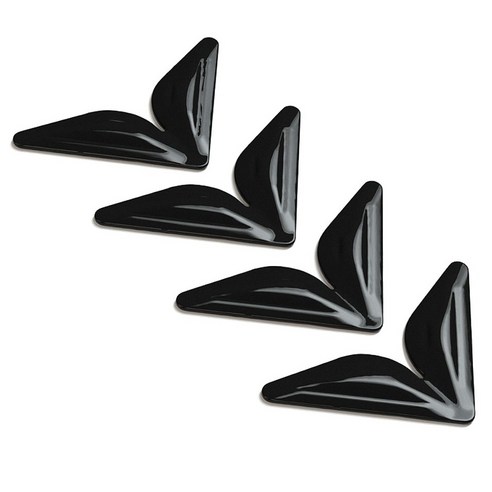 엠노블 차량용 모서리가드, 검정, 4개