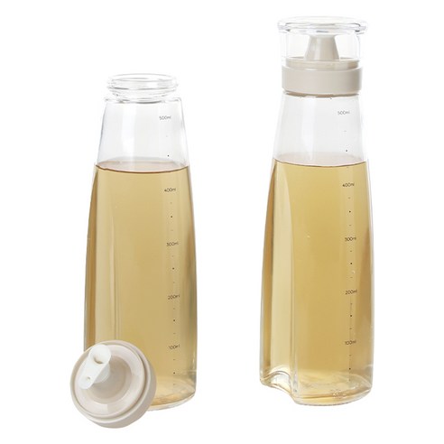 키텐실 비스포크 양방향 멀티 실리콘 오일병 M Cap 베이지, 2개, 500ml