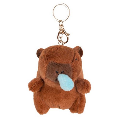 카피바라 가방 열쇠 고리, 콧물, 1개, 12cm