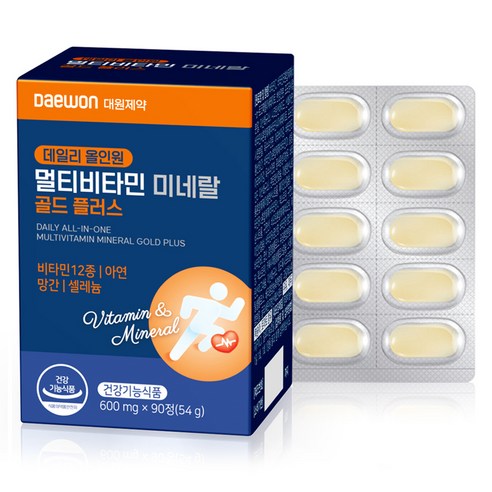 대원제약 데일리 올인원 멀티비타민 미네랄 골드 플러스 54g, 1개, 90정