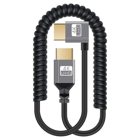 컴스마트 HDMI 스프링 케이블 최대 4K 60Hz 꺾임 IH836, 1개, 1m
