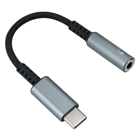 컴스 오디오 C타입 to 3.5mm 스테레오 AUX DAC 10cm 이어폰 젠더, 1개