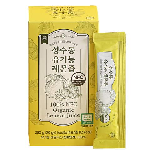 다신 성수동 유기농 레몬즙 14p, 280g, 1개