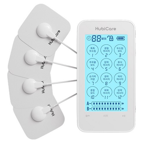 휴비딕 웨이브펄스 스마트 충전식 터치형 저주파 마사지기 HMB-5000, 화이트