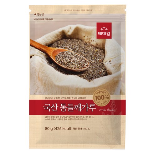 배대감 국산 통 들깨가루, 80g, 1개