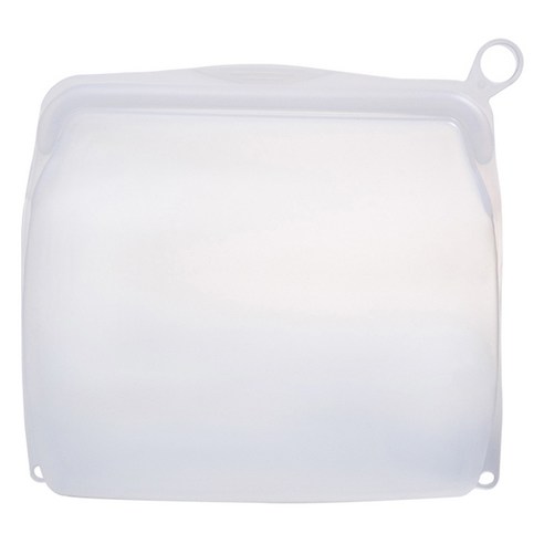 살림백서 생활백서 제로웨이스트 실리콘 지퍼백 1500ml, 화이트, 1개