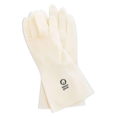 모스트픽 끈질긴 니트릴 고무장갑 양손착용, 화이트, 특대(XL), 1개