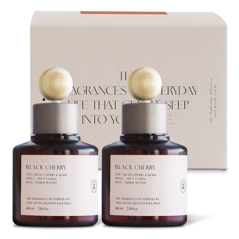 올챌린지 디퓨저, 블랙체리, 100ml, 2개