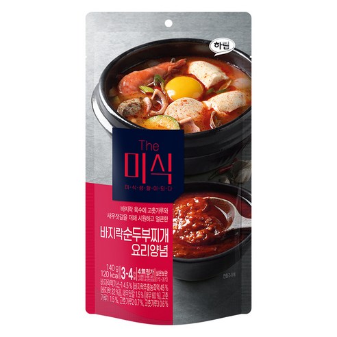 깊은 바다의 풍미를 담은 한 끼, 더미식 바지락 순두부찌개 양념 순두부찌개양념장