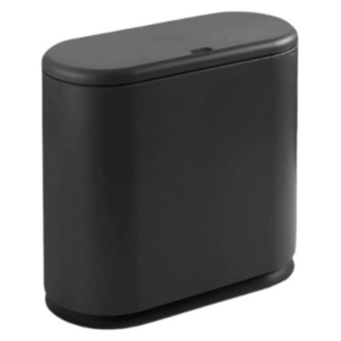 리빙공감 원터치 슬림 라운드 휴지통 10L, 화이트