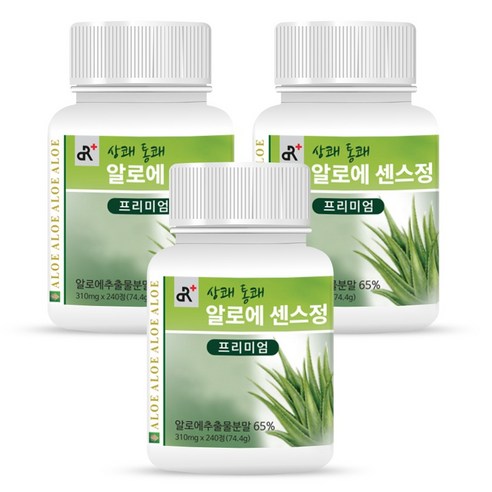 두리농산 상쾌통쾌 알로에 센스정 프리미엄 74.4g, 3개