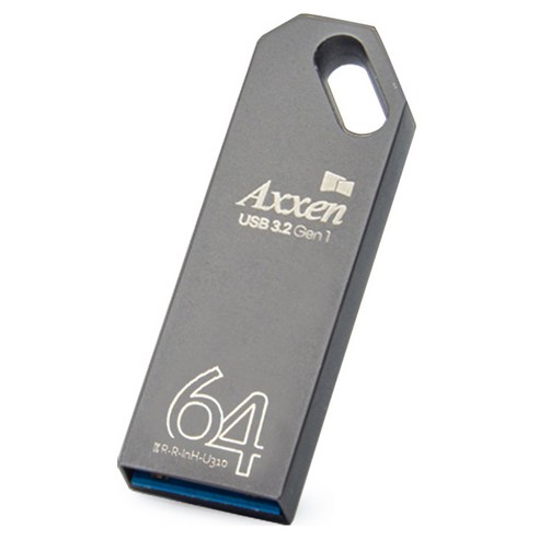 액센 건메탈 USB 3.2 GEN 1 USB 메모리 U360, 1개, 64GB