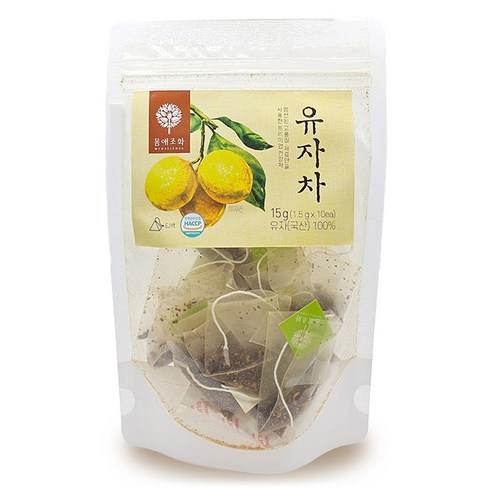 몸애조화 유자차 티백, 10개입, 1개, 1.5g