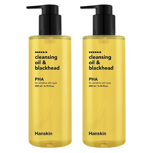 한스킨 클렌징오일 앤 블랙헤드 PHA 민감성, 200ml, 2개