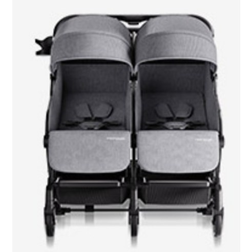 안전하고 편리한 쌍둥이 유모차