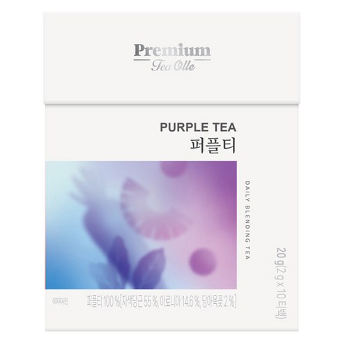녹차원 블랜딩 허브 퍼플티, 2g, 1개, 10개입