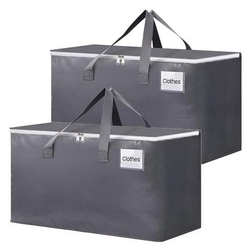 로이홈 대용량 PE 고급 수납 정리 이사 가방 90L, 그레이, 90L, 2개