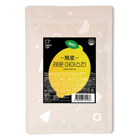 스위트컵 제로 레몬 아이스티 파우더, 500g, 1개입, 1개