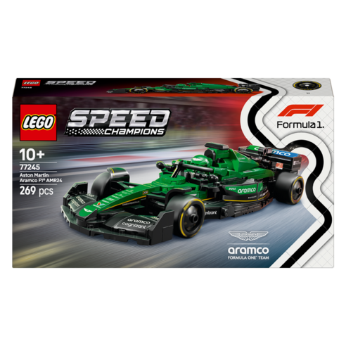 레고 스피드 챔피언 Aston Martin Aramco F1 AMR24 레이스 카 77245, 혼합색상, 1개