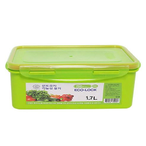 에코락 신선보관 기능성 보관기간연장 김치 밀폐용기, 1개, 1.7L