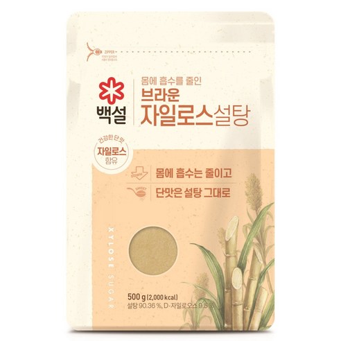 백설스위트리 자일로스 갈색설탕, 500g, 1개