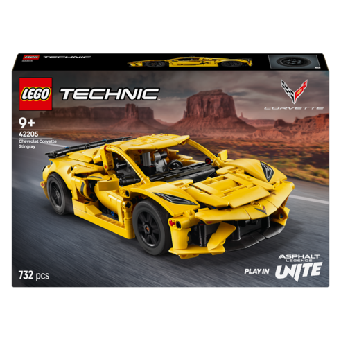 레고 42205 테크닉 Chevrolet Corvette Stingray, 혼합색상, 1개 - 레고 | 쿠팡