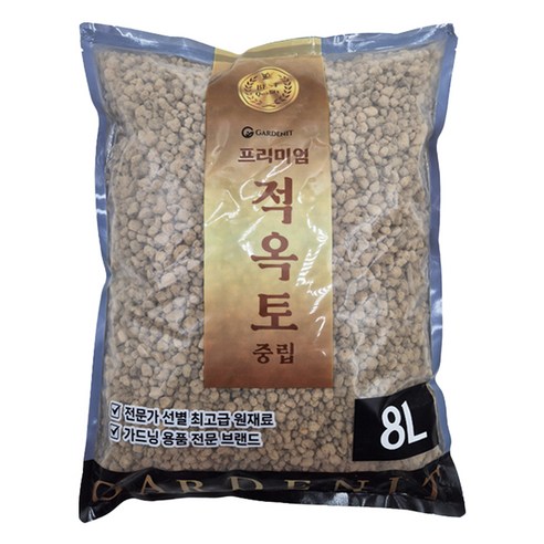 가든잇 단단한 프리미엄 적옥토 중립, 1개, 8L