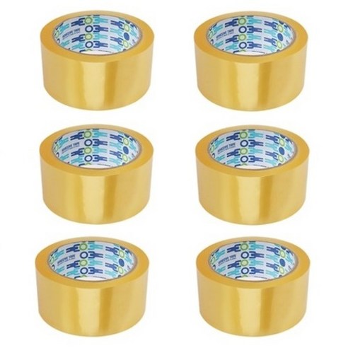 경포장 박스 테이프 투명 57mic 48mm x 40m, 6개