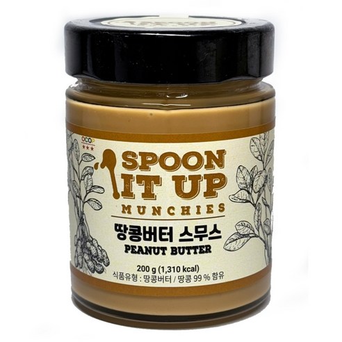 스푼잇업 땅콩버터 스무스, 1개, 200g