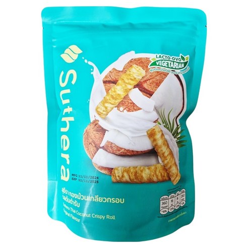 수테라 태국 코코넛 크리스피롤 오리지널, 70g, 1개