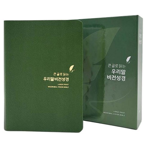 큰 글로 읽는 우리말비전성경(올리브그린/소/단본/색인/무지퍼/합성피혁), 두란노서원, 두란노