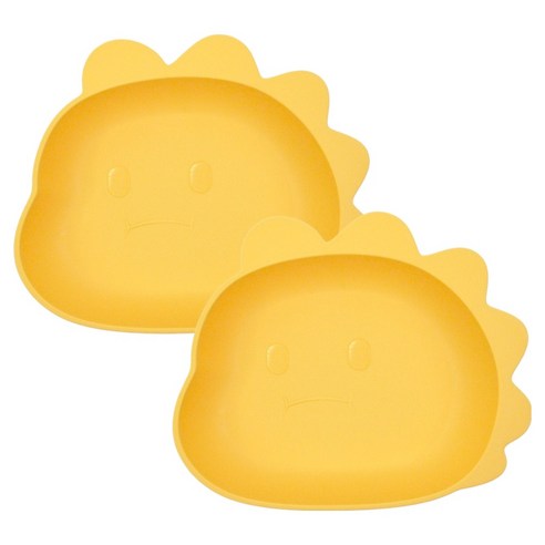 키친유 쿨디노 공룡 간식 트레이 17.3cm, 노랑, 2개