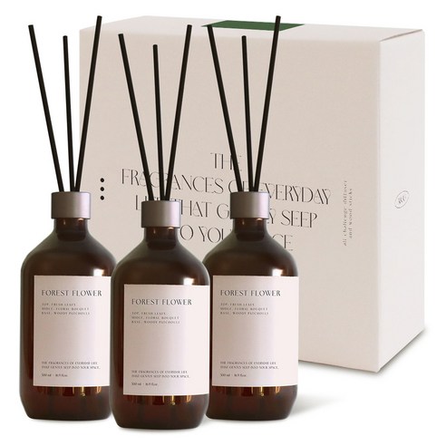올챌린지 디퓨저, 포레스트플라워, 500ml, 3개