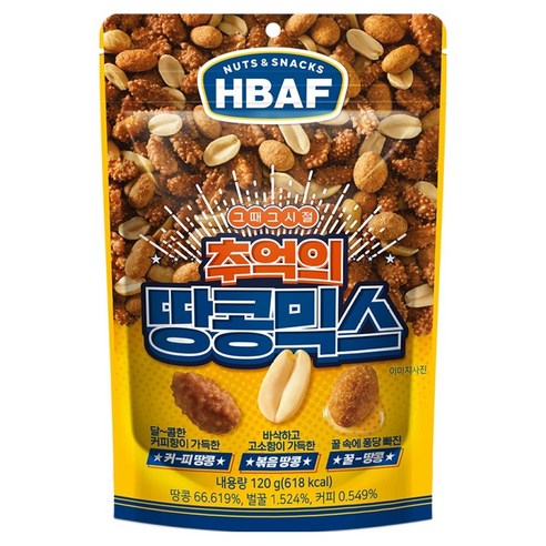 바프 추억의 땅콩믹스, 1개