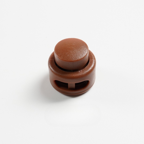 미소로운 기본원형 끈길이조절 버클 19 x 17 x 5 mm, 브라운, 10개